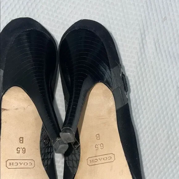 Coach Beatrice Black Ankle Booties